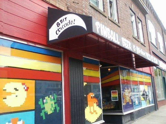The entrance of 8-Bit Arcade in Renton WA.