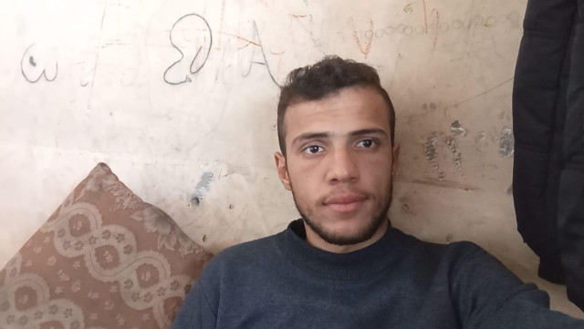 Khaled Zeyada, 21 years old, from Rafah, Gaza Strip, Palestine