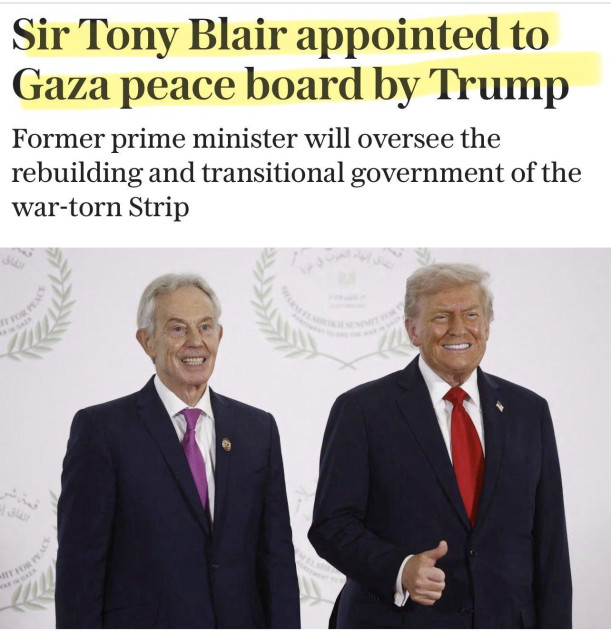 Donald Trump and Tony Blair
