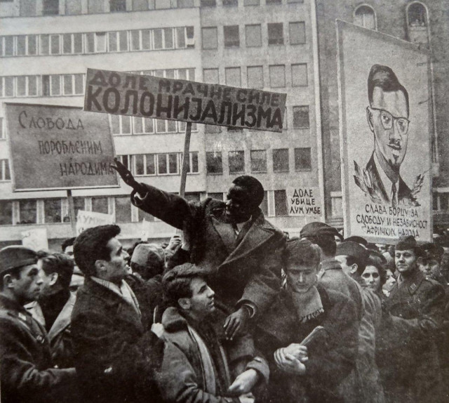 Close up of some of the crowds in Warsaw