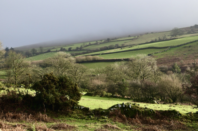 Sun and cloud on moors 