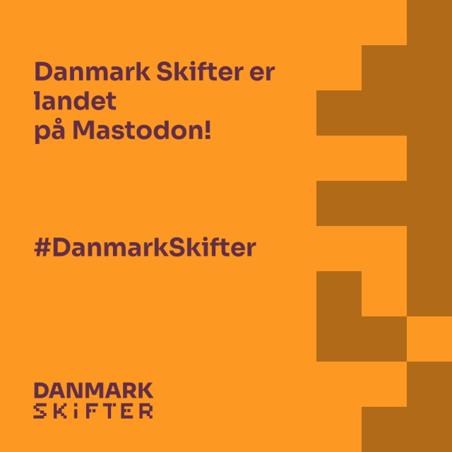 Danmark Skifter er landet på Mastodon!
#Danmarkskifter