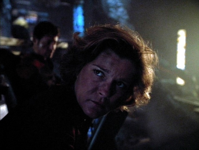 captain janeway in "Year of hell"