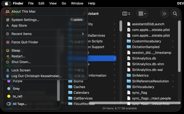 A Finder Window with two directory columns on the right and the column with aliases and labels on the left. The Apple-Menu is covering a part of it. Everything is rounded and transparent, individually covering only parts of everything else, just so. 
Figuring out the Z in all of this is just slightly easier than translating a Trump speech.
(Minus the fascism and murder of course.)