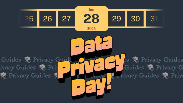 A "Data Privacy Day" word-art graphic