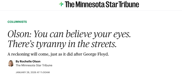 Olson: You can believe your eyes. There’s tyranny in the streets.

A reckoning will come, just as it did after George Floyd.