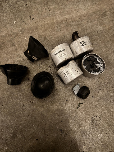 Teargas canisters and other spent munitions 