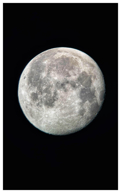 The waning gibbous moon of September 9, 2025, just a little over a day past full, in Idaho’s clear skies. This was shot with my largest telescope yet: a Celestron reflector with a 203mm (8-inch) aperture, mounted on a rotating Dobsonian base, which I had delivered to my in-laws’ home in Idaho to be used and permanently stored there (I’m very grateful to them for indulging me). My clearest and sharpest moon photo to date. I can’t wait to return there to take more shots — hopefully when Luna is in her other phases, with her craters in more dramatic shadow — and to see what else I can capture, away from  the light-polluted skies of New York. The adventure continues.