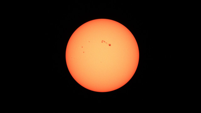 Photo of the sun on 4 February 2026.