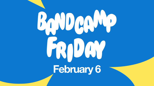 Graphic saying that Bandcamp Friday is February 6th. 