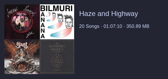 Haze and Highway playlist