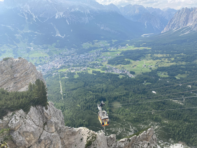A summer panorama of Cortina d’Amprezzo valley. 