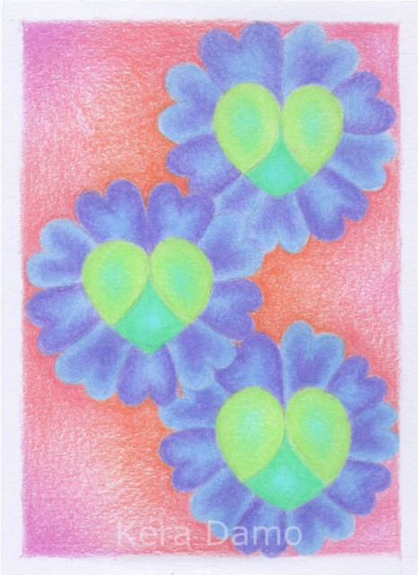 Coloured pencil drawing made by visual artist Kera Damo from The Hague / Gekleurde potloodtekening van beeldend kunstenaar Kera Damo uit Den Haag