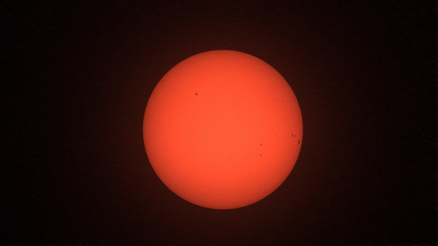 The sun photo made with Dwarf 3 Telescope Astro Filter