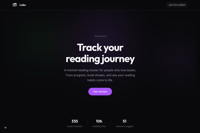 "Track your reading journey", book reading app teaser