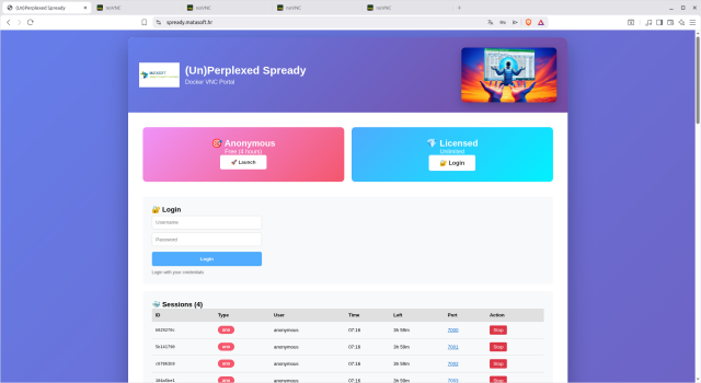 (Un)Perplexed Spready Web Portal