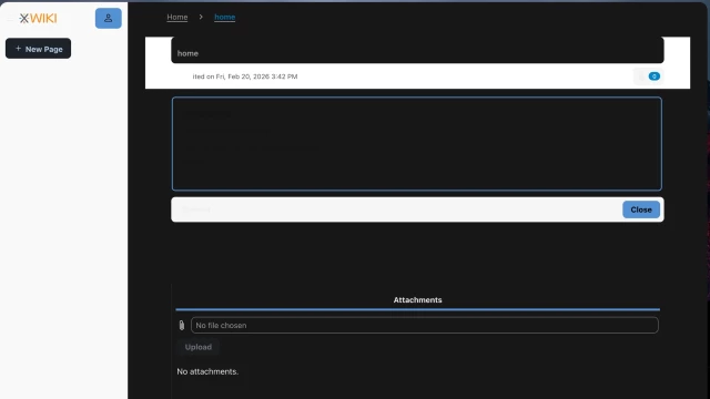 Screenshot of Nextcloud app Cristal by xwikiorg