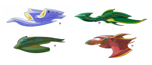 Galaxy Trail starships