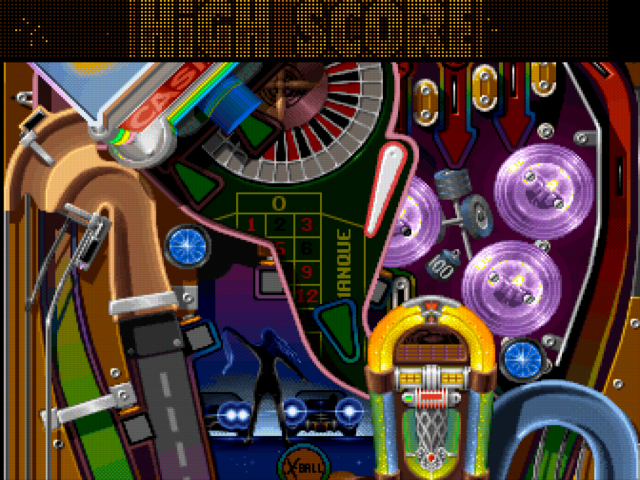 The "Babewatch" table, from the Amiga version of Pinball Illusions.