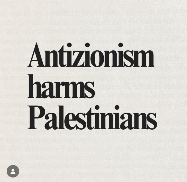 antizionism harms palestinians 
