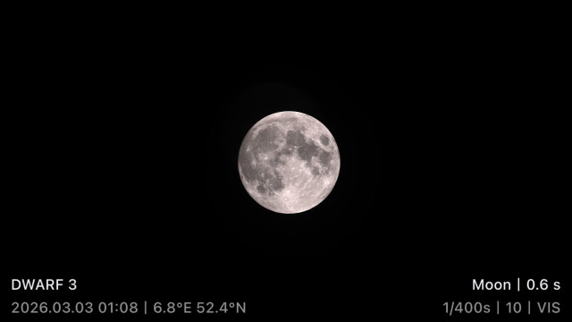 Photo of moon made with Dwarf telescope 