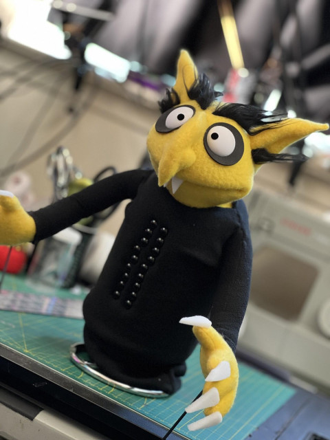 Nosferatu professional hand and rod puppet