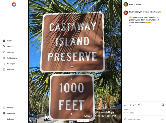 Pixelfed UI v5, post