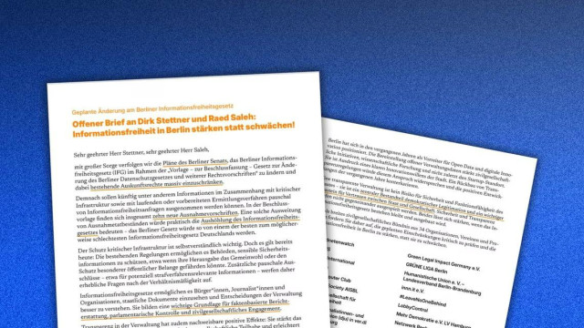 Screenshot des PDFs des offenen Briefes