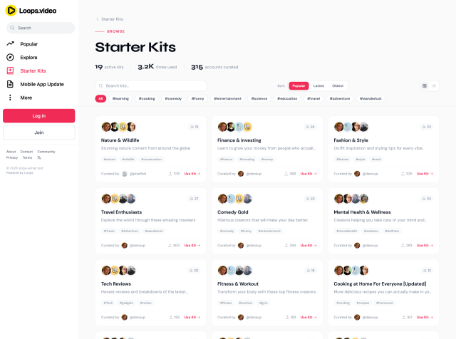 Loops Starter Kits Browse