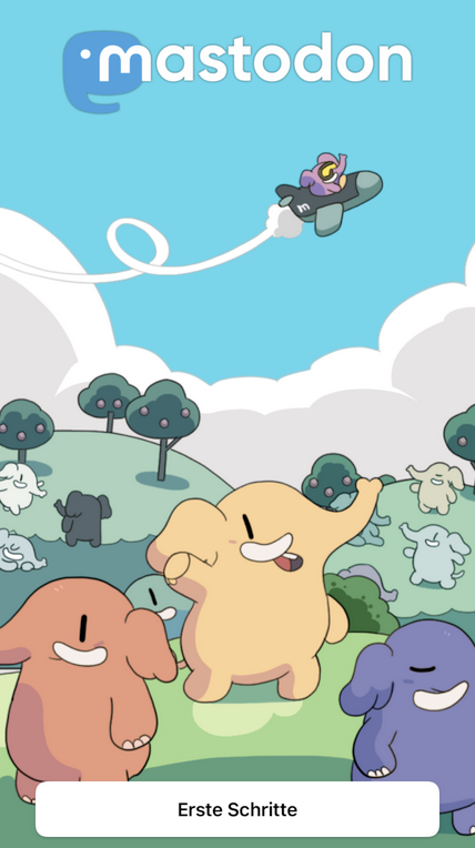 Illustration from the Mastodon app