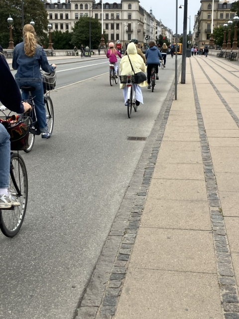 Das Foto zeigt Radfahrer:innen auf einem breiten Radweg. Foto: VCÖ