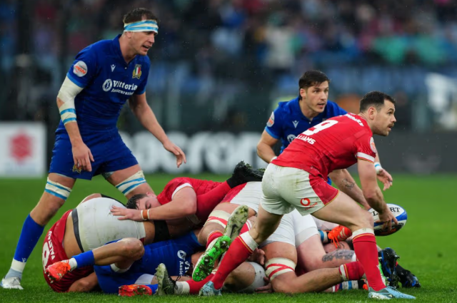 Wales and Italy rugby players