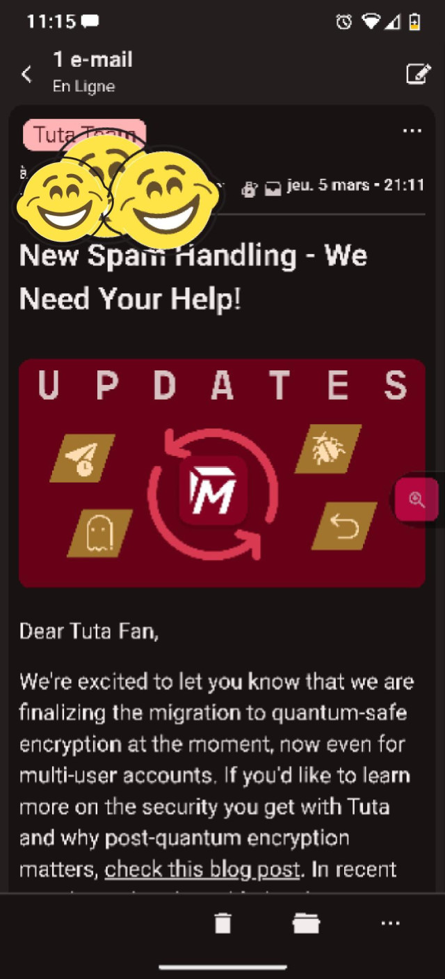 Tuta team's email