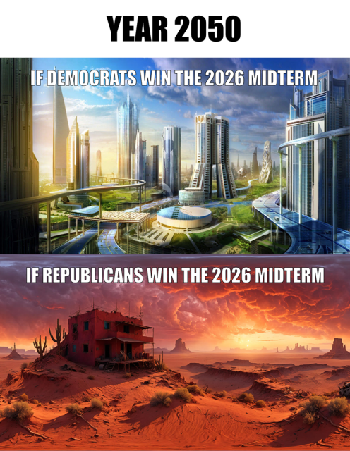 The future of humanity depends on the 2026 midterm elections.