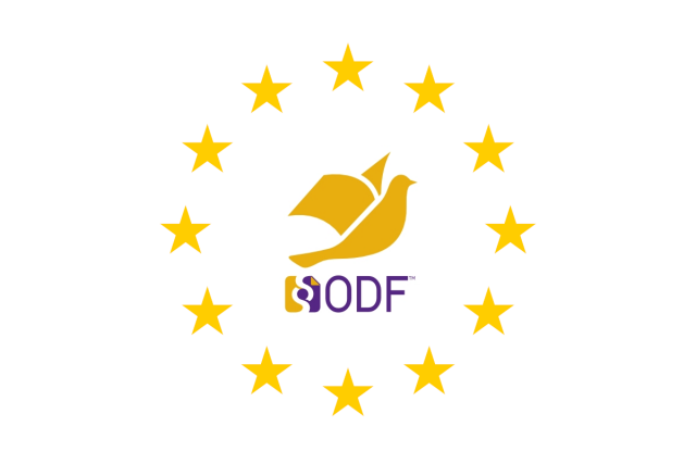 EU stars and ODF logo