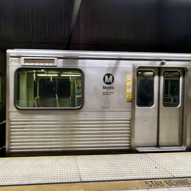 A photo of LA metro D train