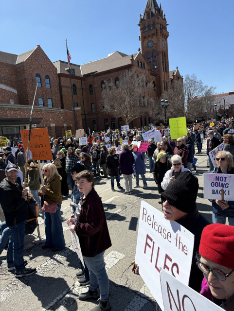 No Kings crowd Urbana, IL 3/28/26