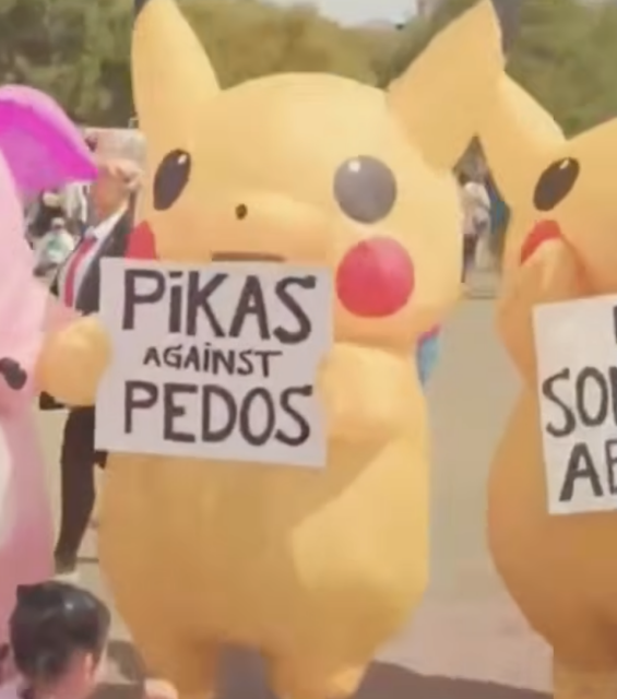 Pikeas against pedos, NoKings protests 