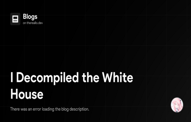 I Decompiled the White House's New App