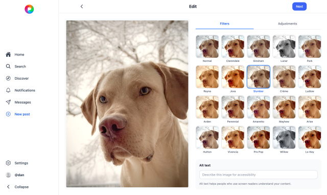 New Pixelfed Web Composer