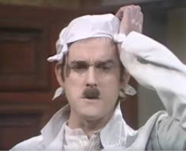 Scene from a Monty Python sketch.