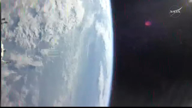Pic of earth occupying the left half of the image.