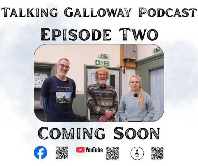 TALKING GALLOWAY PODCAST
EPISODE TWO
Image of myself and my co-host Andy Kaye with Bob Peace,  former Police Man, Scout Master and Mountain Rescue Team member. 

COMING SOON

