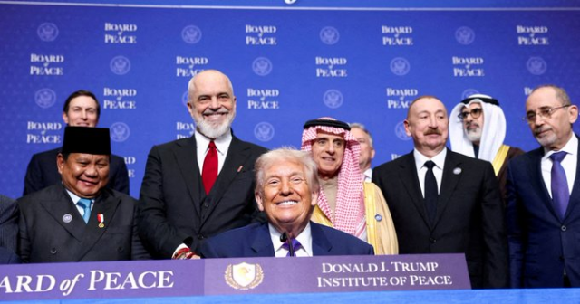 Pic of Trump with some of the heads of state that're part of the "Board of Peace":