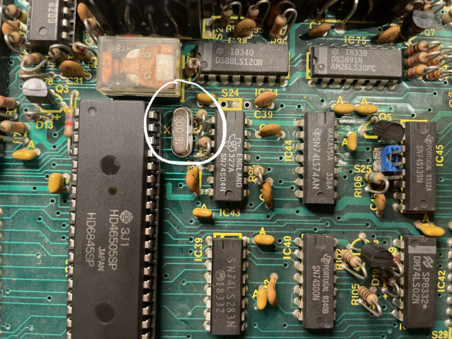 And this is the new oscillator in place.