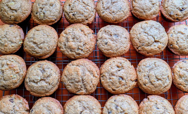 Banana chocolate chip muffins. 