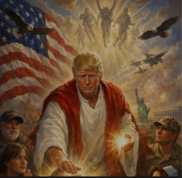 Trump as jesus