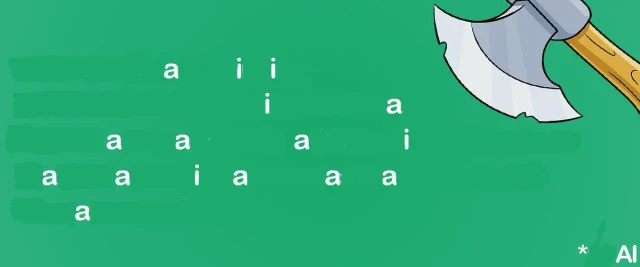 The same image macro from earlier in the thread about voting for the Axe but I removed every letter that wasn't "A" or "I". White text on slightly desaturated green background. "aiiiaaaaiaaiaaaa*AI"