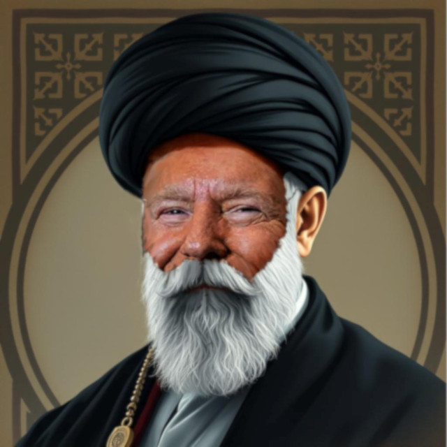 image of Donald Trump as an Ayatollah