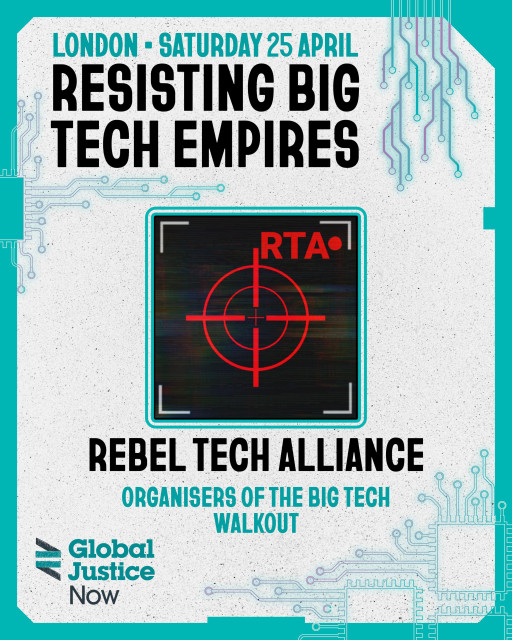 Rebel Tech Alliance at the Resisting Big Tech Empires event